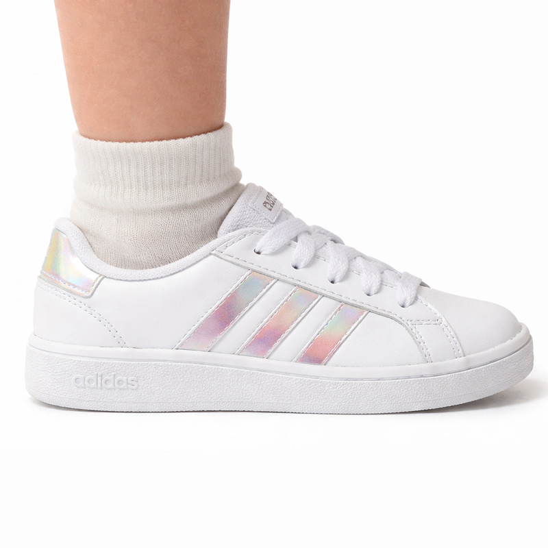 Adidas Kids' Iridescent Grand Court 2.0 Sneakers, GY2326