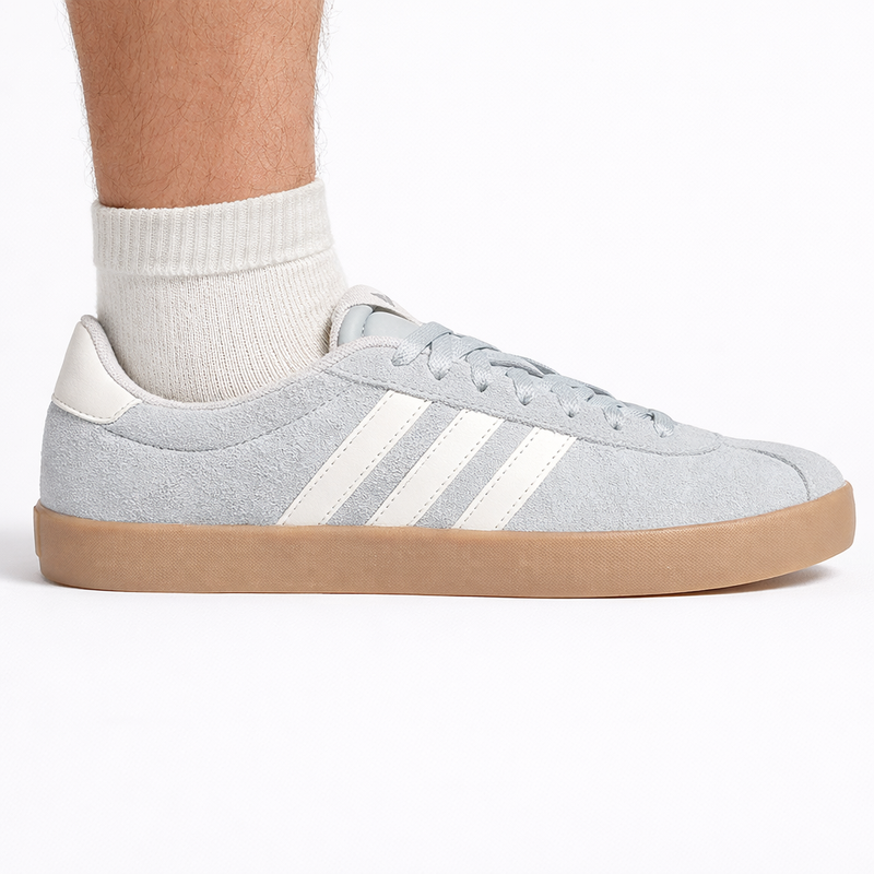 Adidas Women's Silver VL Court 3.0 Sneakers, JP7539