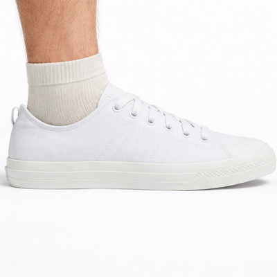 Zapatillas Adidas Nizza de lona blancas para hombre, EF1883