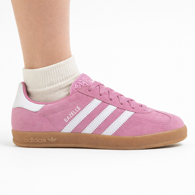 Zapatillas de interior Adidas Originals Gazelle rosas para mujer, JS1395