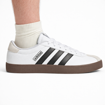 Adidas Men's White VL Court 3.0 Sneakers, ID6285