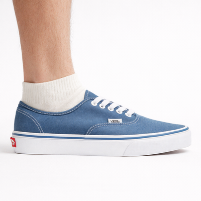Zapatillas Vans de lona auténticas para hombre, color azul marino, VN000EE3NVY