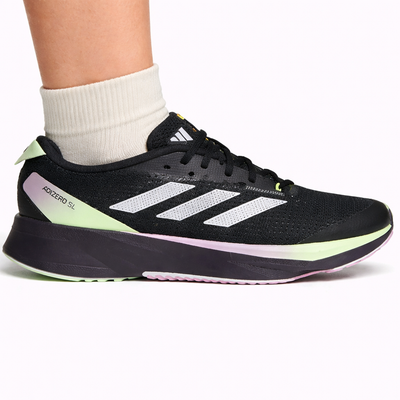 Zapatillas Adidas Spark Adizero SL para mujer, color negro/verde, IG8197 (sin caja)