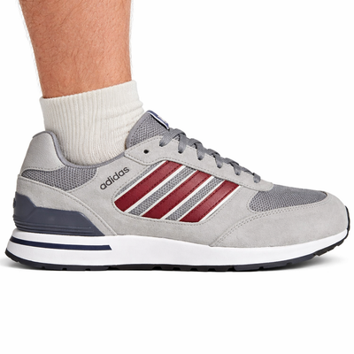 Adidas Men's Run 80's Grey Suede Running Shoes, ID1882
