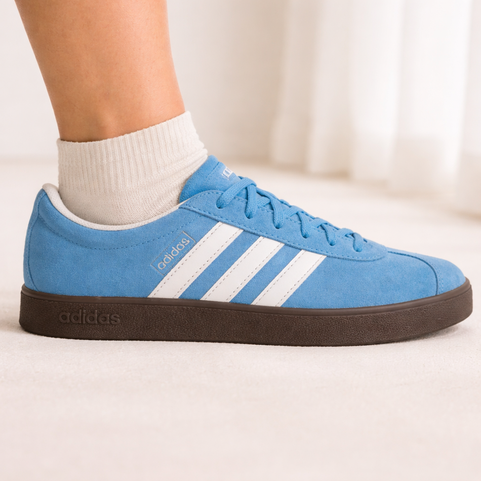 Adidas Women's Semi Blue VL Court Sneakers, JI0496
