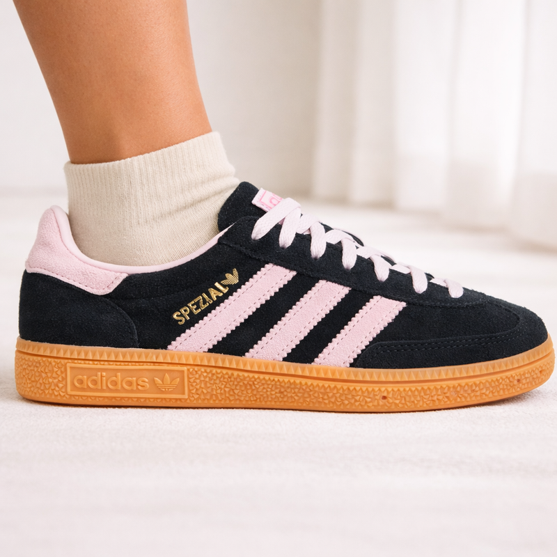 Zapatillas Adidas Originals Handball Spezial Negras/Rosas Mujer, ES5897