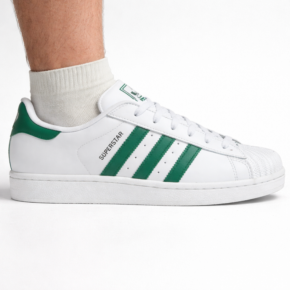 Zapatillas Adidas Originals Superstar 2 blancas/verdes para hombre, JQ4730 (sin caja)