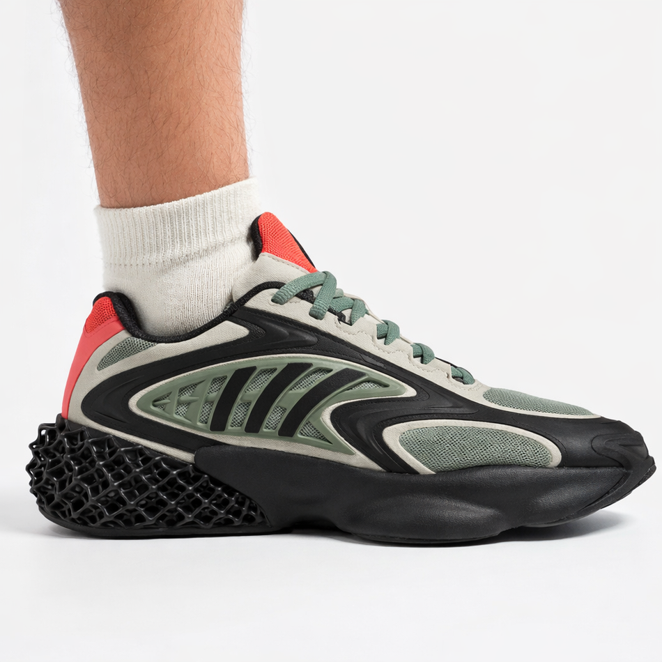 Adidas Men's Green/Black 4D Krazed Sneakers, HP2812 (No Box)