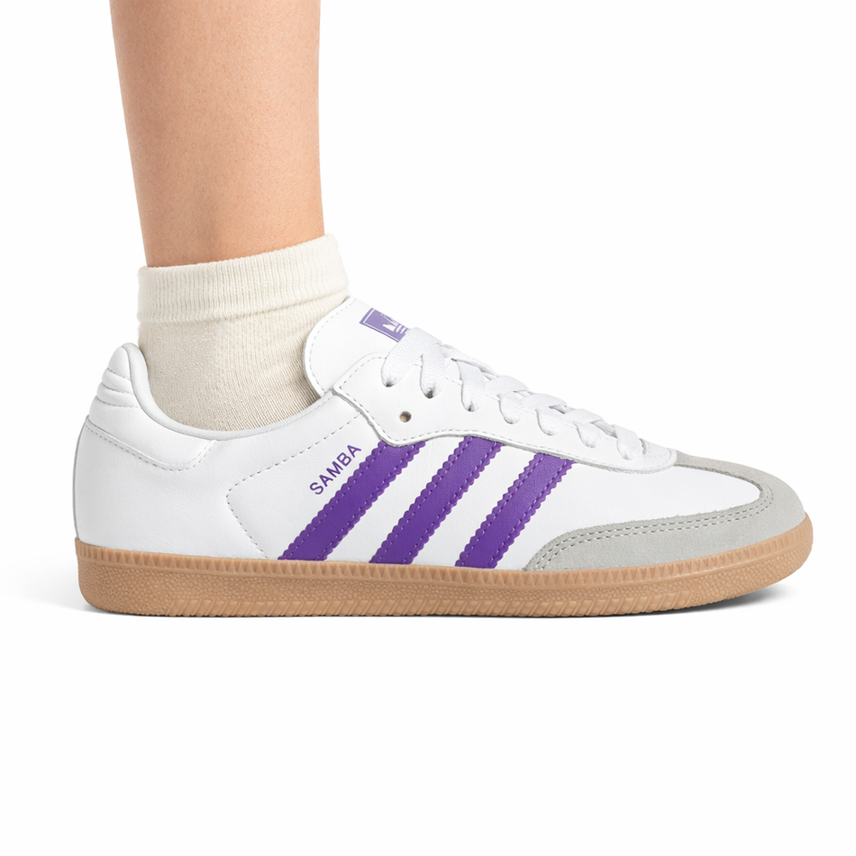 Zapatillas Adidas Originals Samba OG moradas para mujer, IH9058