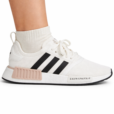 Adidas Women's White/Black/Taupe NMD_R1 Sneakers, IE7288 (No Box)