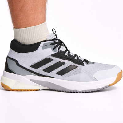 Adidas Men's White/Black Crazyflight 5 Mid Indoor Sneakers, IH7720 (No Box)