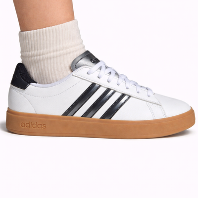 Adidas Women's Pink/Scarlet/Black Grand Court 2.0 Sneakers, JH8683 (No Box)