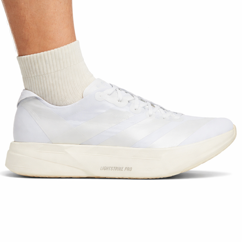 Zapatillas Adidas Adizero Adios Pro 4 blancas para hombre, JR6366 (sin caja)