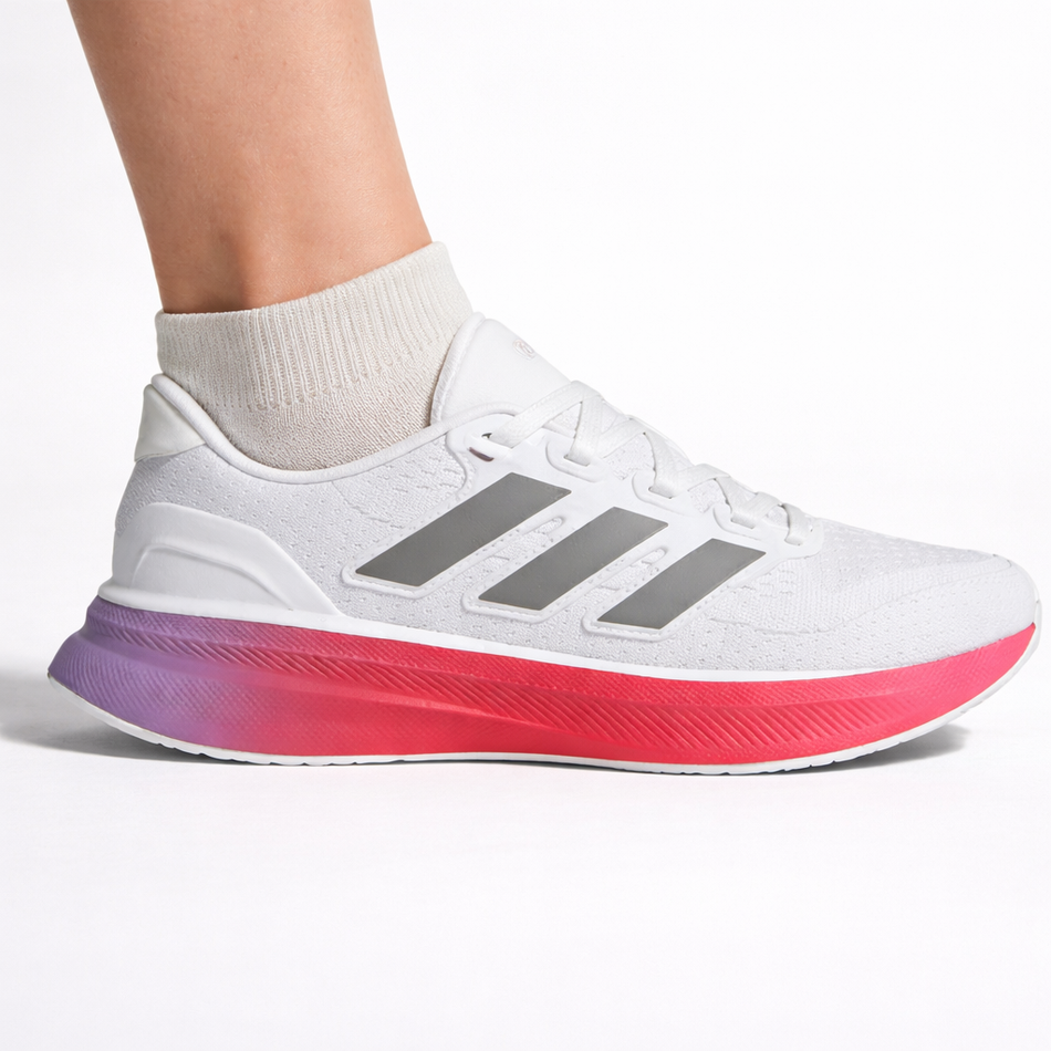 Adidas Women's White/Red/Pink Ultrarun 5 Sneakers, JR3007 (No Box)