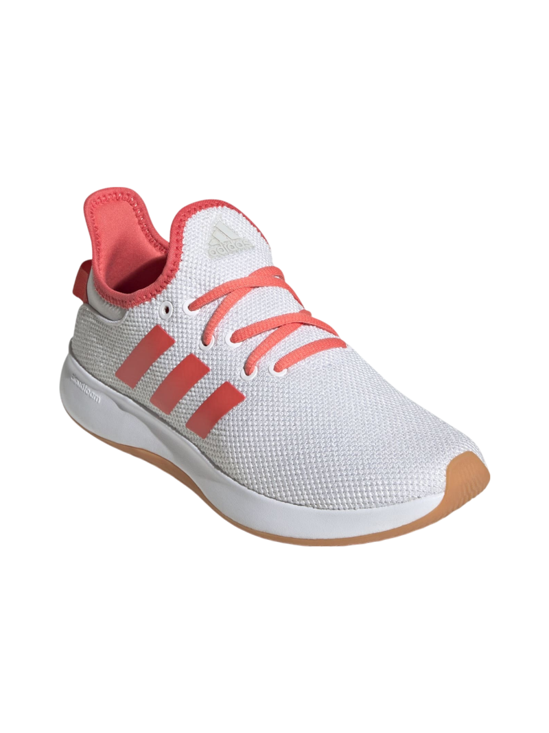 Zapatillas de running Adidas Cloudfoam blancas y rojas para mujer, JI4877