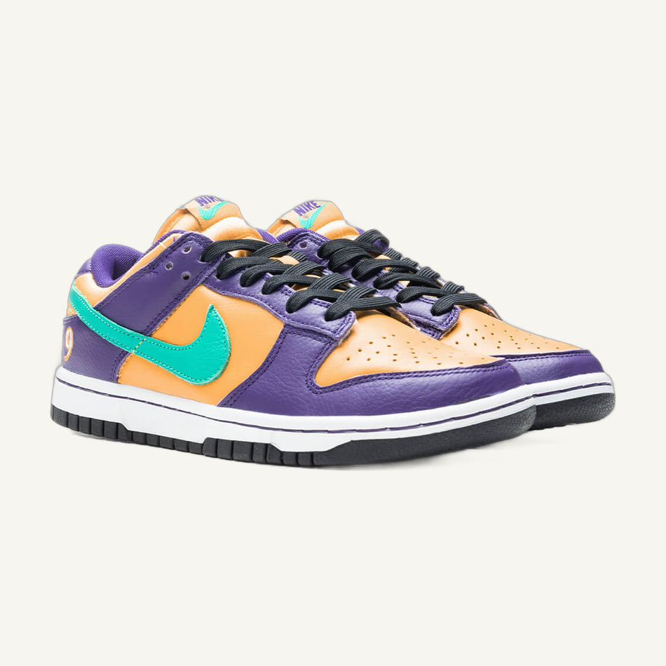 Nike Women's Court Purple/Clear Emerald Dunk Low LX 'Lisa Leslie' Sneakers, DO9581 500