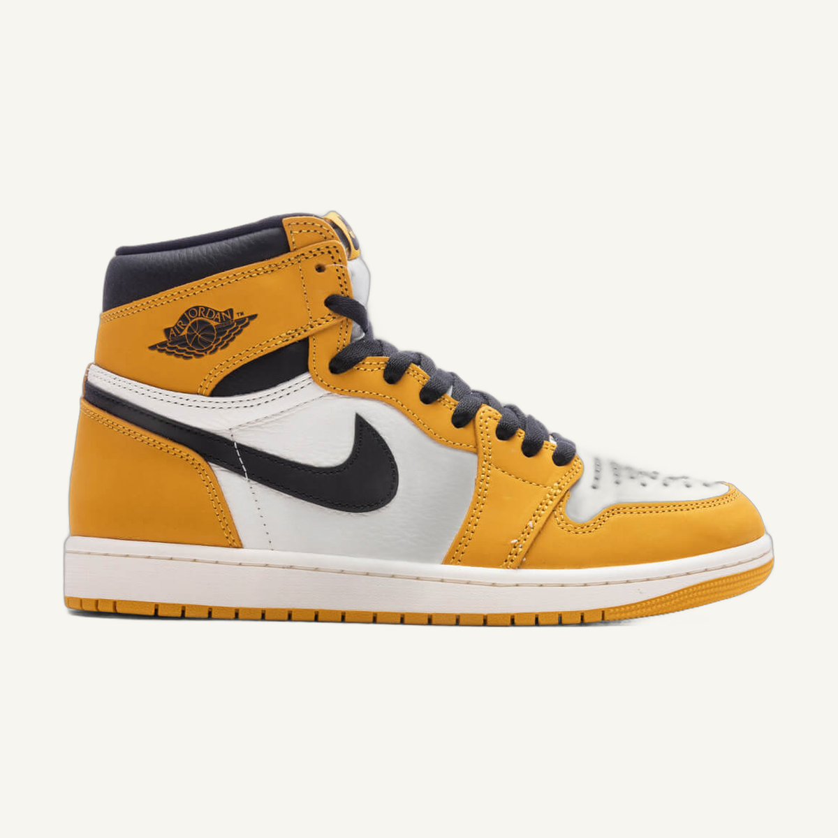 Jordan Men's Yellow Ochre Air Jordan 1 Retro High OG Sneakers, DZ5485 701