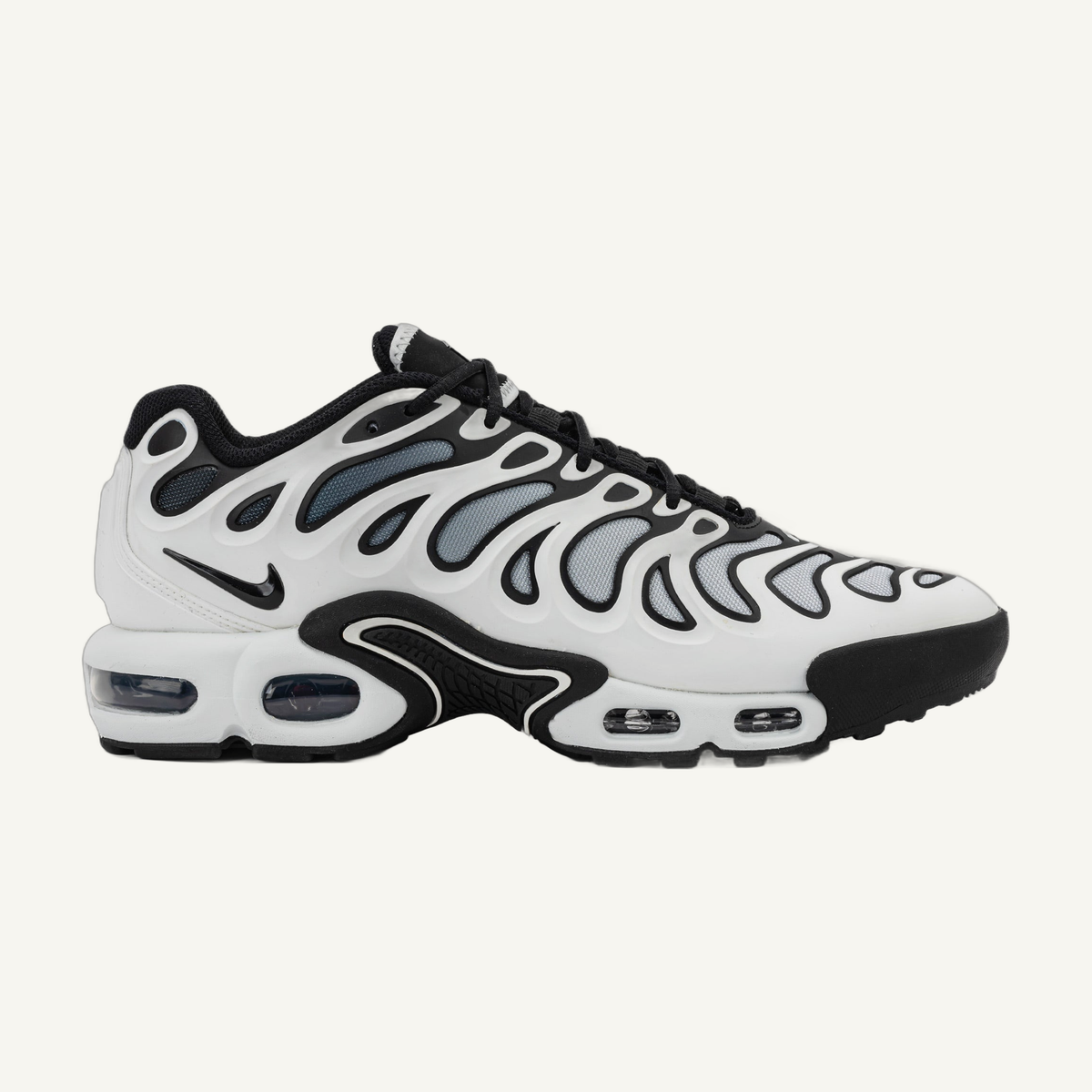 Nike Men's White/Silver Air Max Plus Drift Sneakers, FD4290 101
