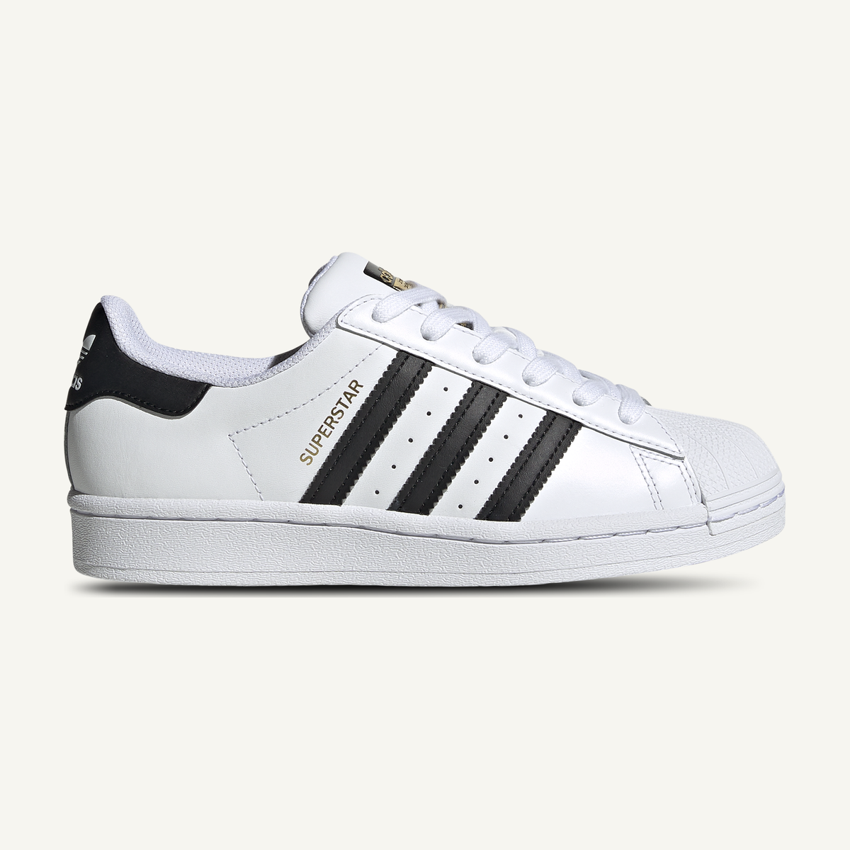 Adidas Originals Kids White/Black Superstar Sneakers, FU7712
