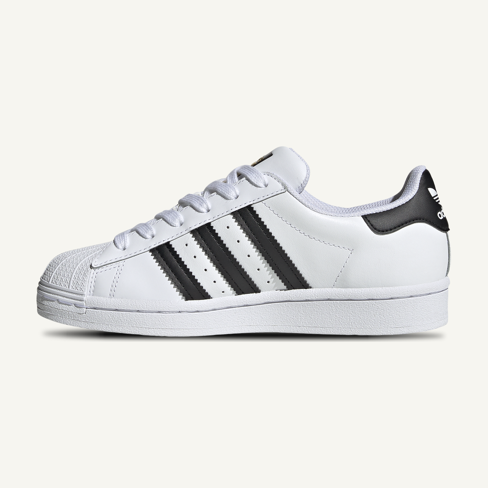 Adidas Originals Kids White/Black Superstar Sneakers, FU7712