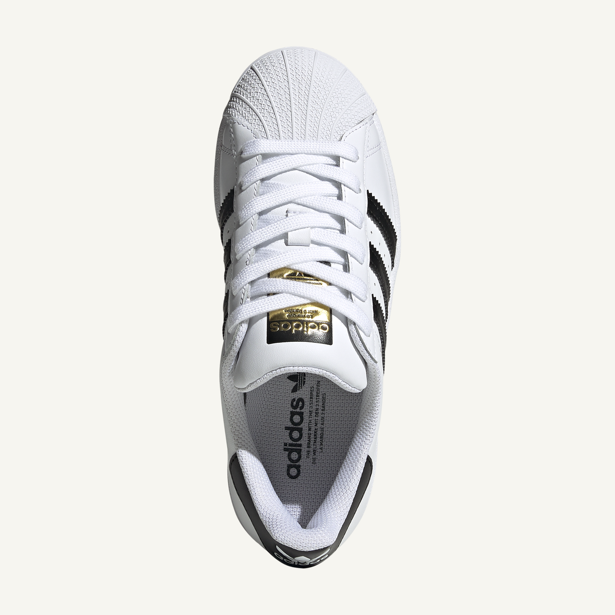 Adidas Originals Kids White/Black Superstar Sneakers, FU7712