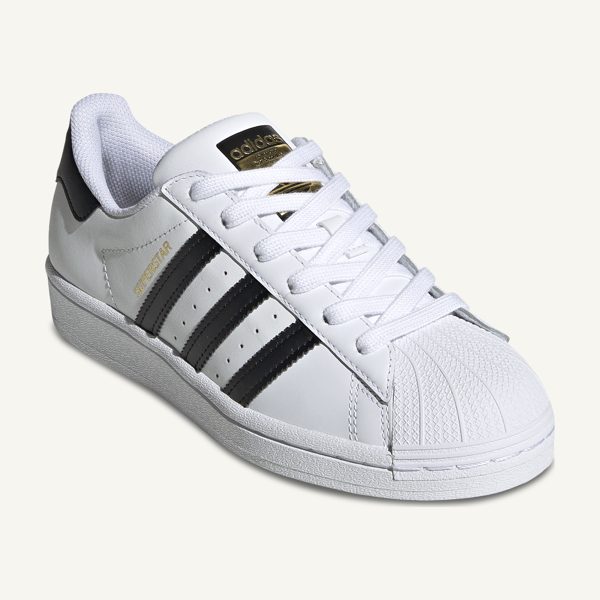 Adidas Originals Kids White/Black Superstar Sneakers, FU7712
