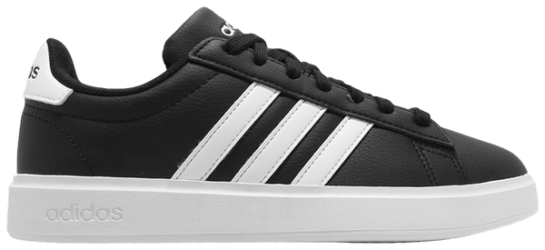 Grand Court 2.0 Shoes, Casual Black Low-Top Superstar Style Sneakers For Men, Everyday Minimal Sneakers For Work And School, GW9196