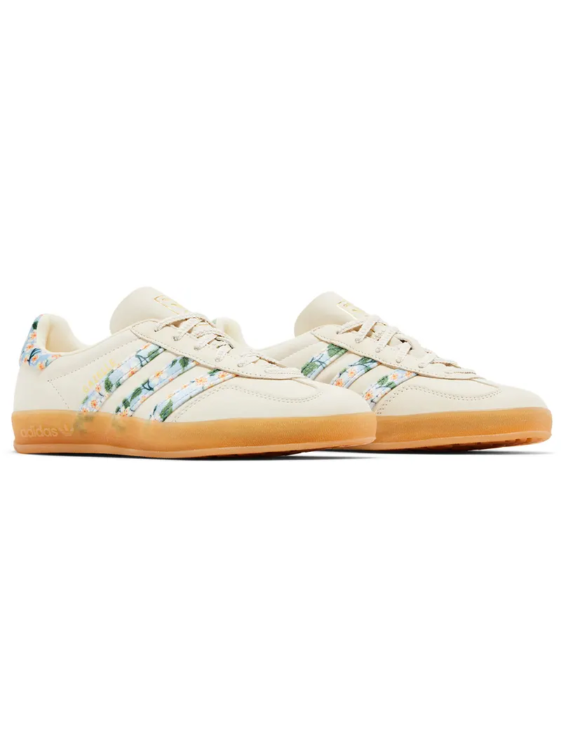 Zapatillas de interior Adidas Originals Gazelle color crema para mujer, JR3601