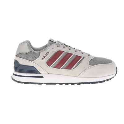 Adidas Men's Run Grey Suede Retro Runner Running Shoes, Grey Three / Shadow Red / Shadow Navy, ID1882