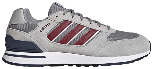Adidas Men's Run Grey Suede Retro Runner Running Shoes, Grey Three / Shadow Red / Shadow Navy, ID1882
