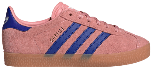 Adidas Kids' Gazelle Sneakers, Semi Pink Spark / Lucid Blue / Lucid Blue, ID6556