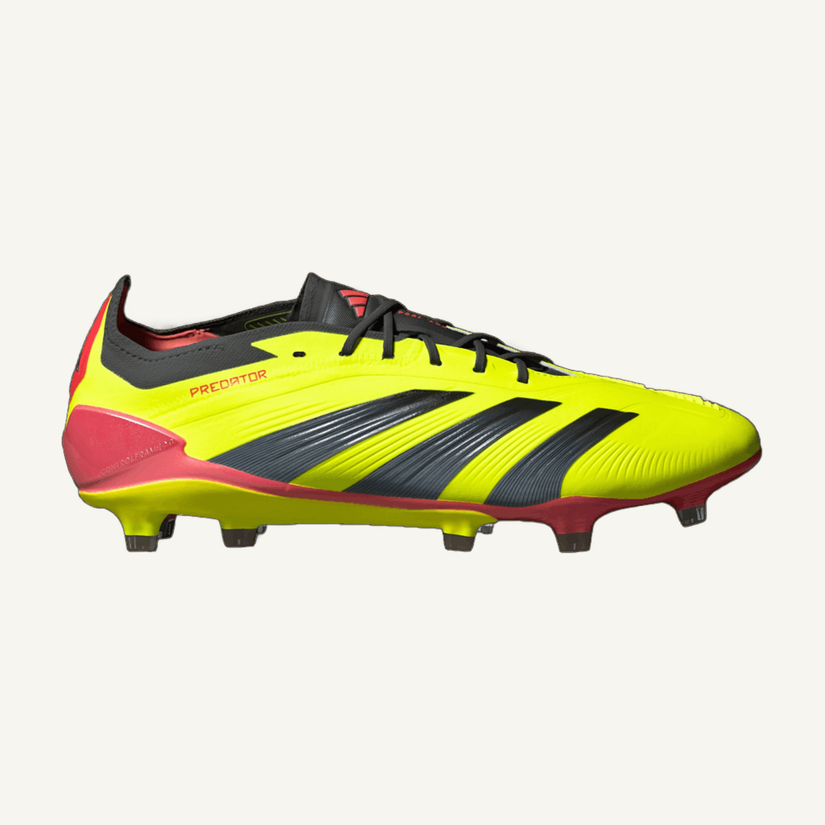 Adidas Men's Team Solar Yellow/Core Black Predator 24 Elite Low FG Soccer Cleats, IF5441