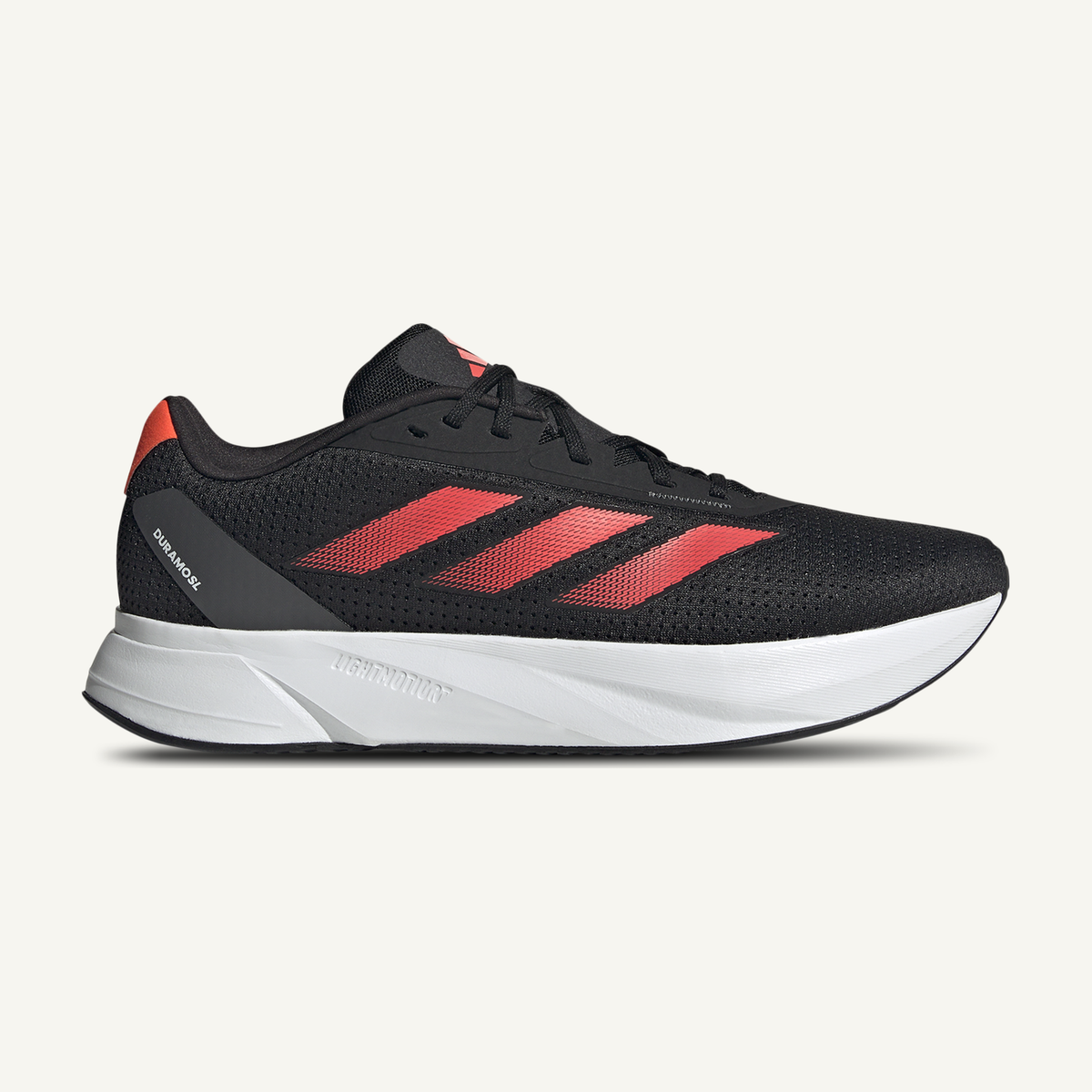 Adidas Men's Black/Solar Red Duramo SL Sneakers, IF9483