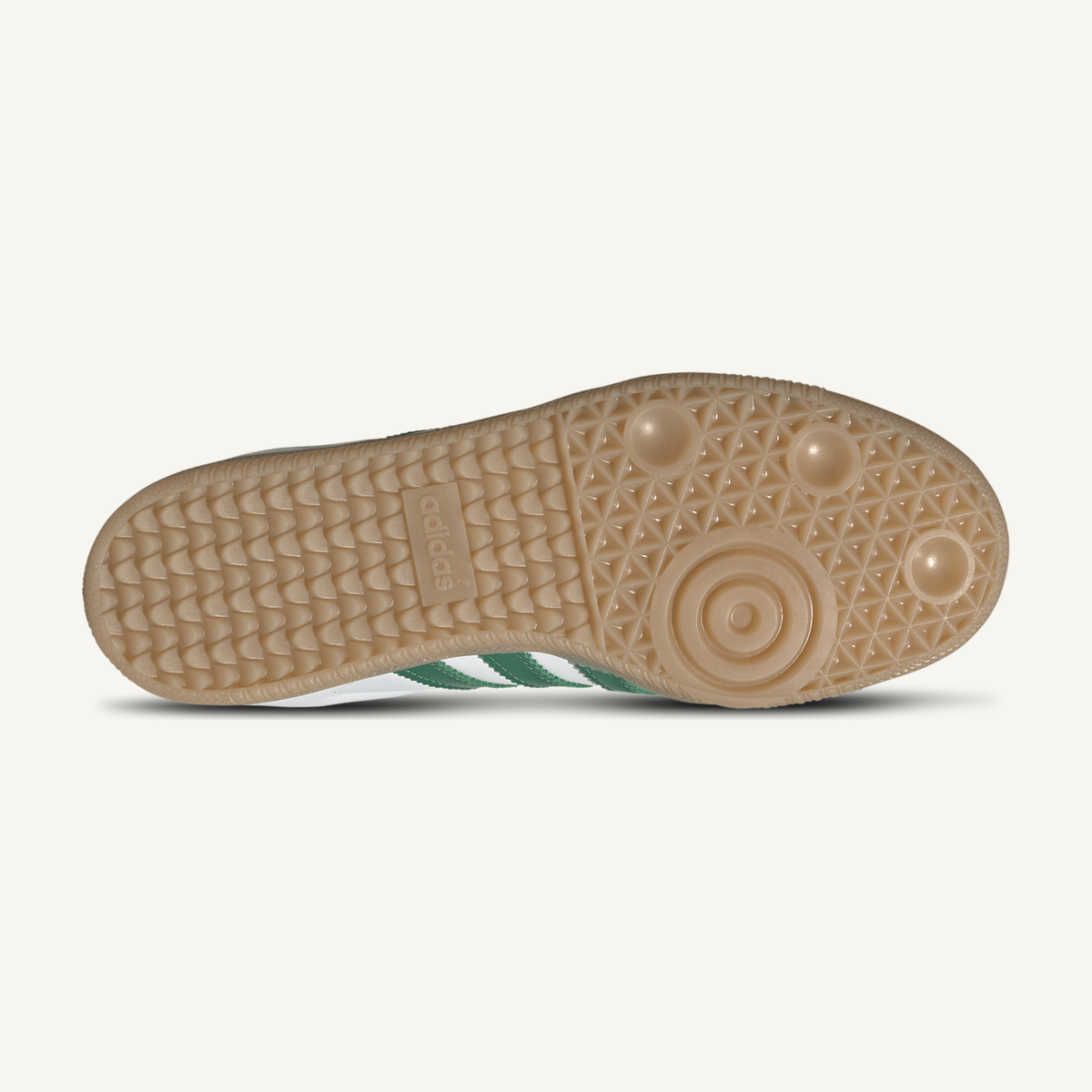 Adidas Originals Women's White/Bold Green Samba OG Sneakers, IH6630