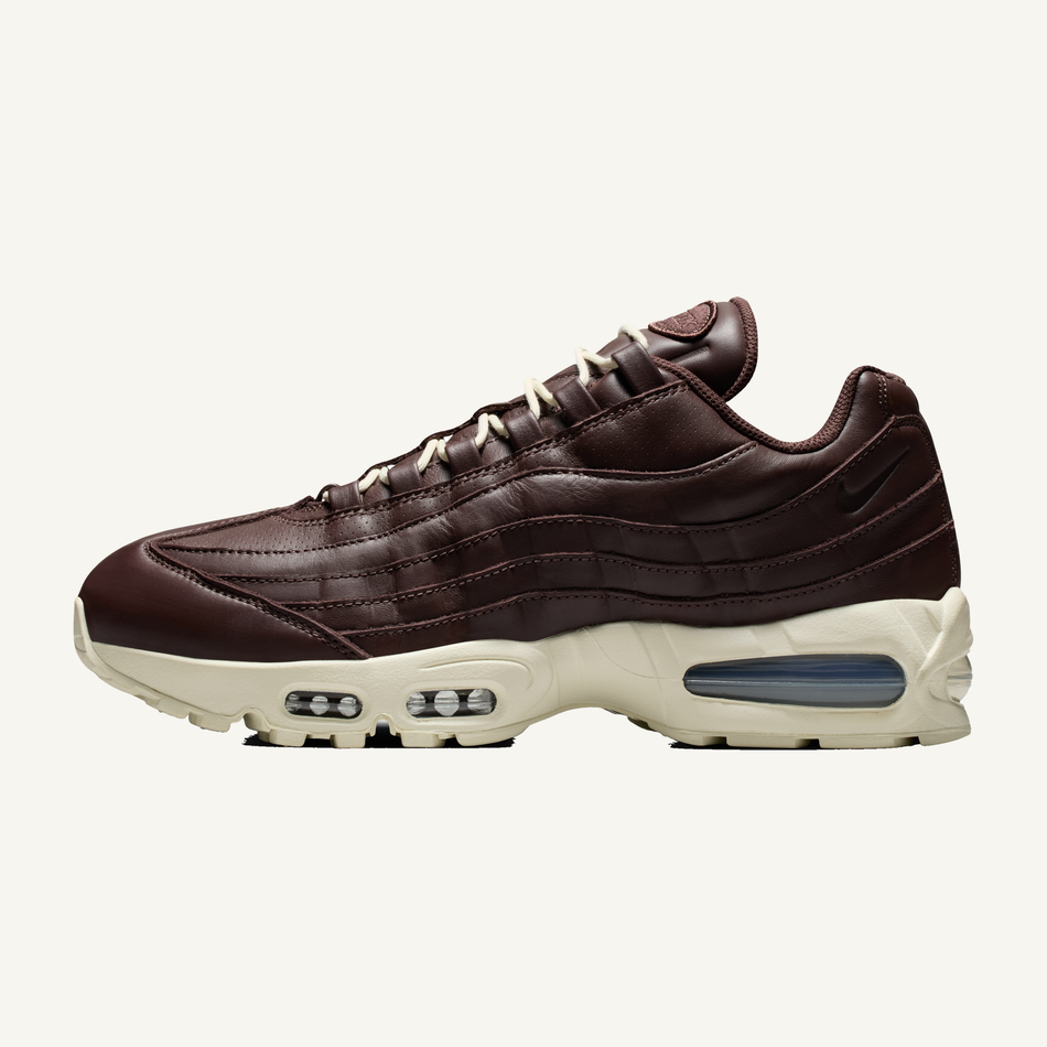 Nike Men's Brown Air Max 95 Big Bubble Leather 'Baroque Brown' Sneakers, IM0696 200