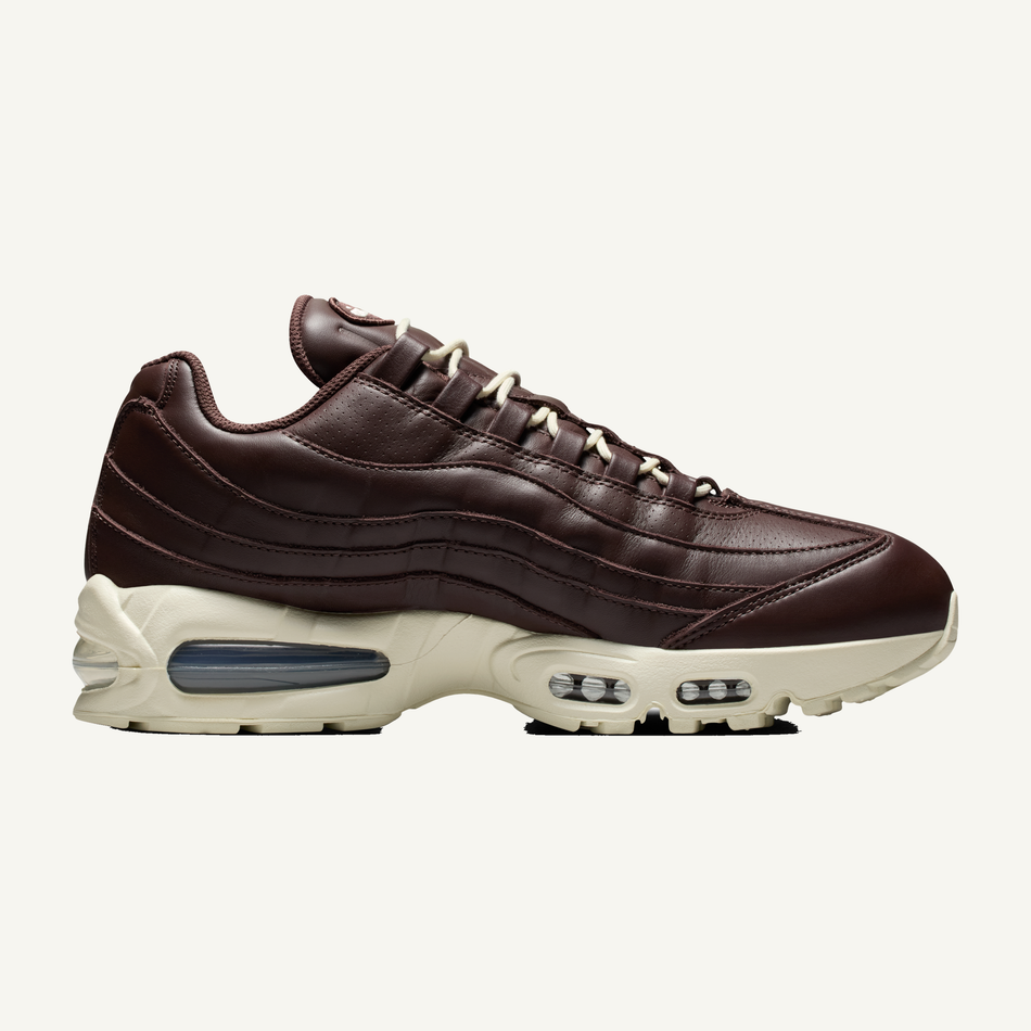 Nike Men's Brown Air Max 95 Big Bubble Leather 'Baroque Brown' Sneakers, IM0696 200