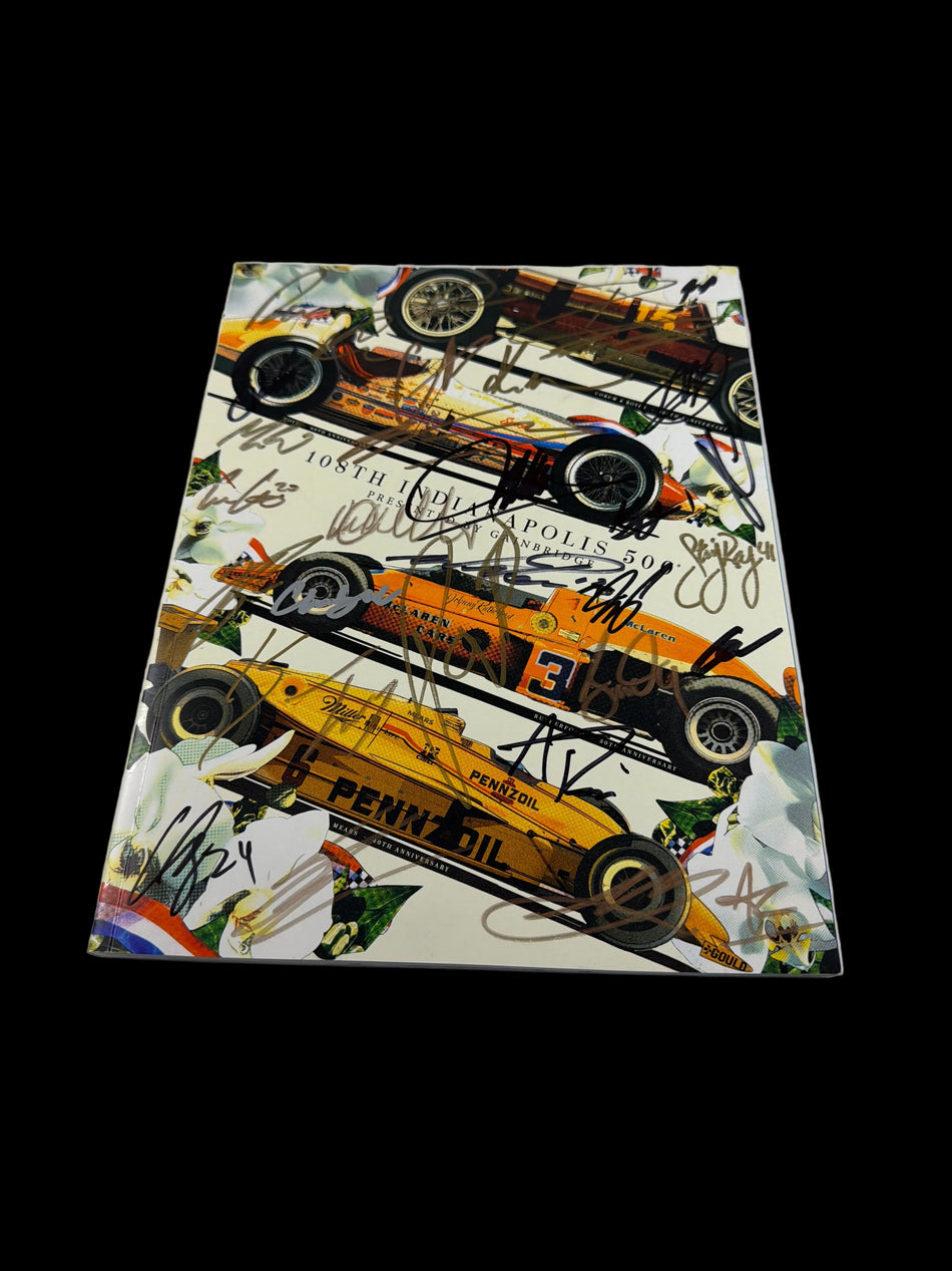 Indy 500 signed program