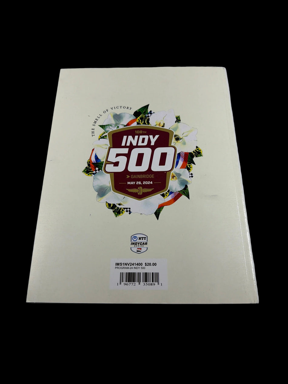 Indy 500 signed program