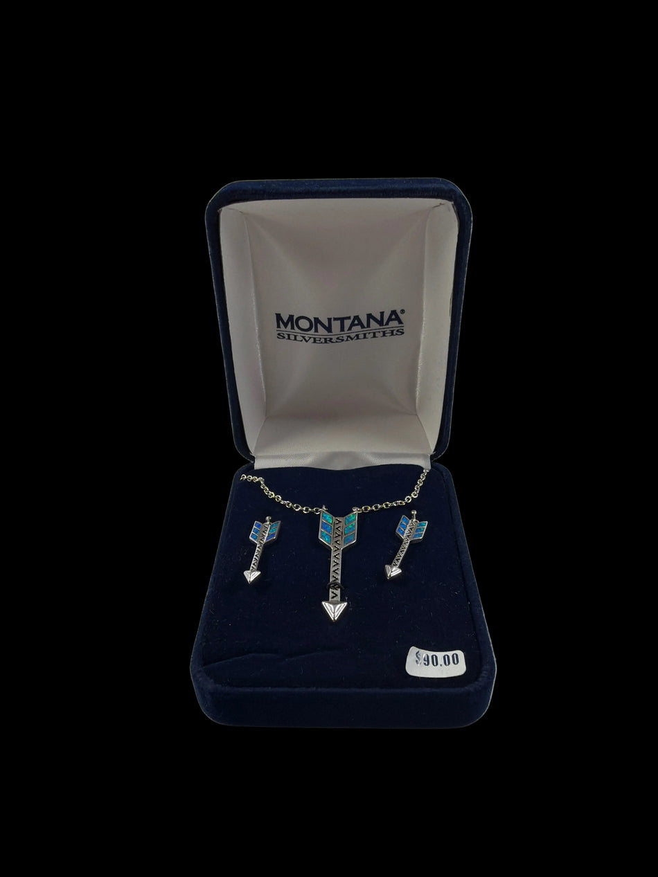 Montana silversmiths jewelry set