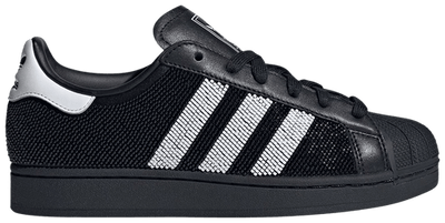 Adidas Originals Women's Superstar II Sneakers, Core Black / Core Black, JH7098