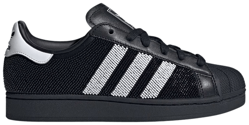Adidas Originals Women's Superstar II Sneakers, Core Black / Core Black, JH7098