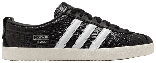 Adidas Originals Women's Blanc Sneakers, Black White Crocodile, JH8040