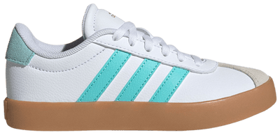 Adidas Kids' VL Court Sneakers, Cloud White / Royal Blue / Better Scarlet, JH8721