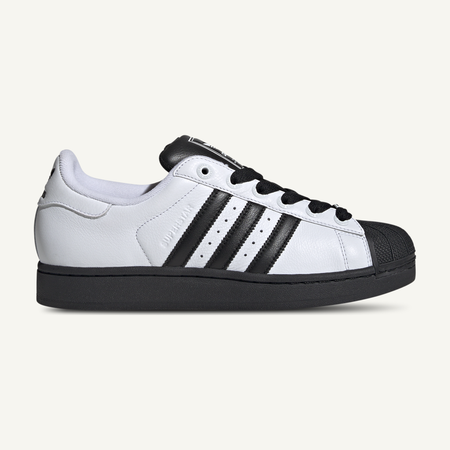 Adidas Originals Men's White/Black Superstar II Sneakers, JI0124