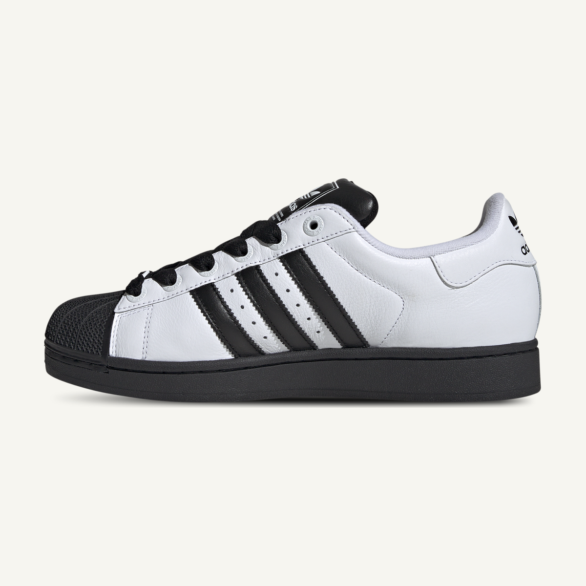 Adidas Originals Men's White/Black Superstar II Sneakers, JI0124