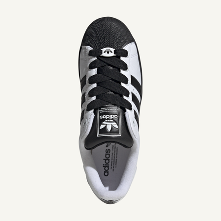 Adidas Originals Men's White/Black Superstar II Sneakers, JI0124