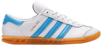 Adidas Originals Women's Hamburg Sneakers, FTWWHT / SKYRUS / GUM2, JI2625