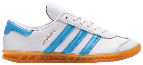 Adidas Originals Women's Hamburg Sneakers, FTWWHT / SKYRUS / GUM2, JI2625