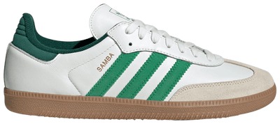 Adidas Originals Men's Samba OG Sneakers, Core White / Green / Collegiate Green, JI3202