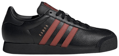 Adidas Men's Samoa Sneakers, Black/Red, JQ0046